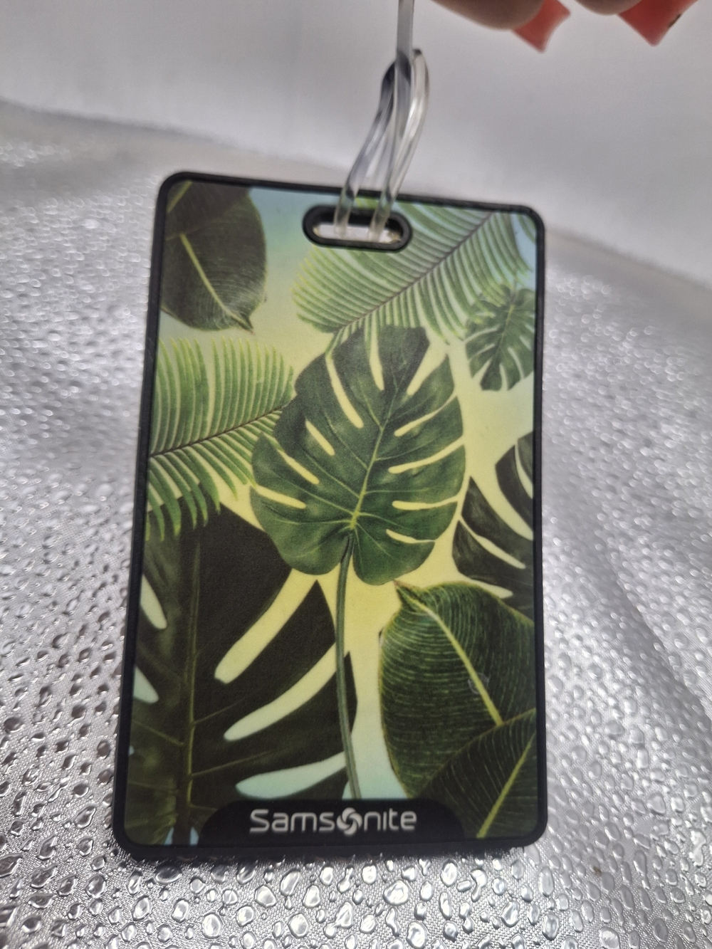 Samsonite Tropical Leaf Luggage Tag - Green